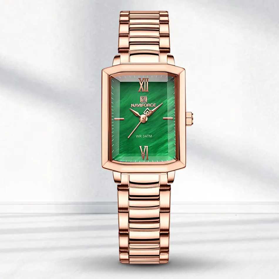 NAVIFORCE Women Casual Quartz Classic Stainl Steel Str Wrist Square Ladies es Simple Clock Relogio FemininoXJ251021