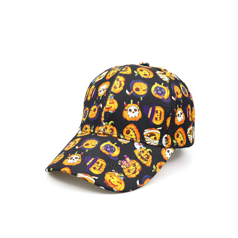Temu Quirky Personality Pumpkin Hat Outdoor Sunshade Fashion Halloween Baseball Cap H251020