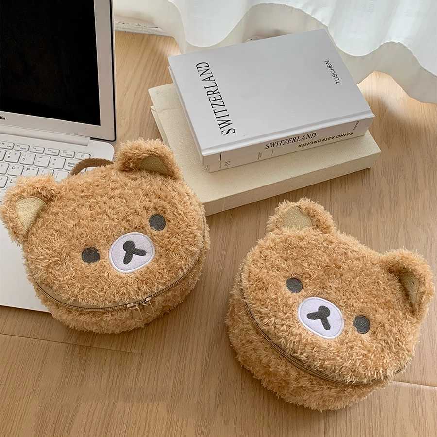 Plushes Makeup Case Anime Relaxed Bear Cosmetic Bag Women Jewelry Storage Pouch Girl Organizer Handbags Gift Hot SalesW251021