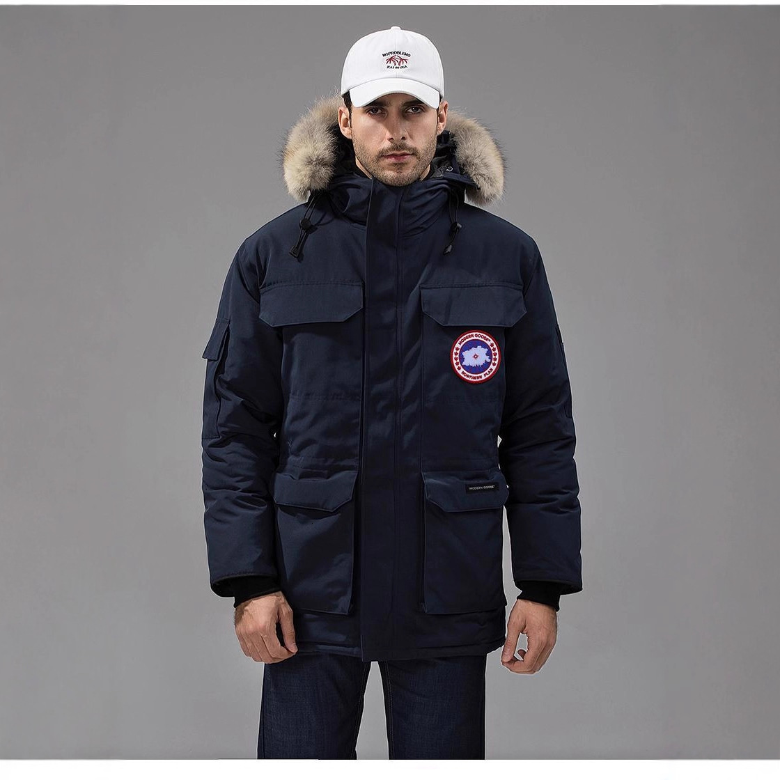 Winter Windproof Jacket For Men Designer Hoodie Jacket Tracksuit Men Polo Veste Coat With Detachable Hood, Workwear Jacket, Fleece-lined, Thickened, W