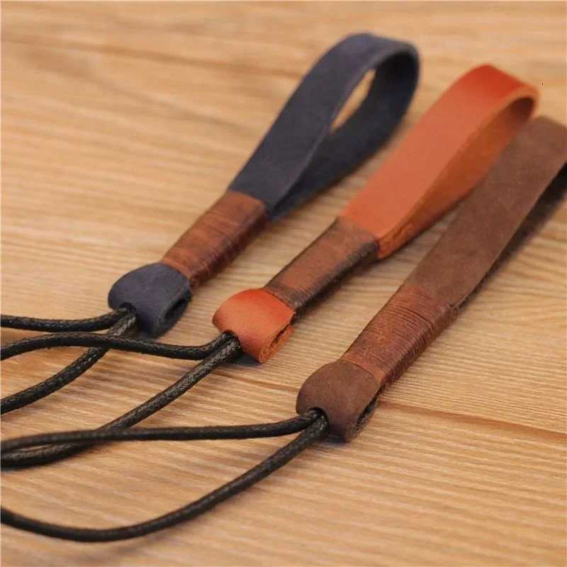 Handmade Genuine Leather Keychains Cowhide Weave Lanyard Keyring Men Women Car Key Holder Key Cover Auto Keyring Accessories W251021