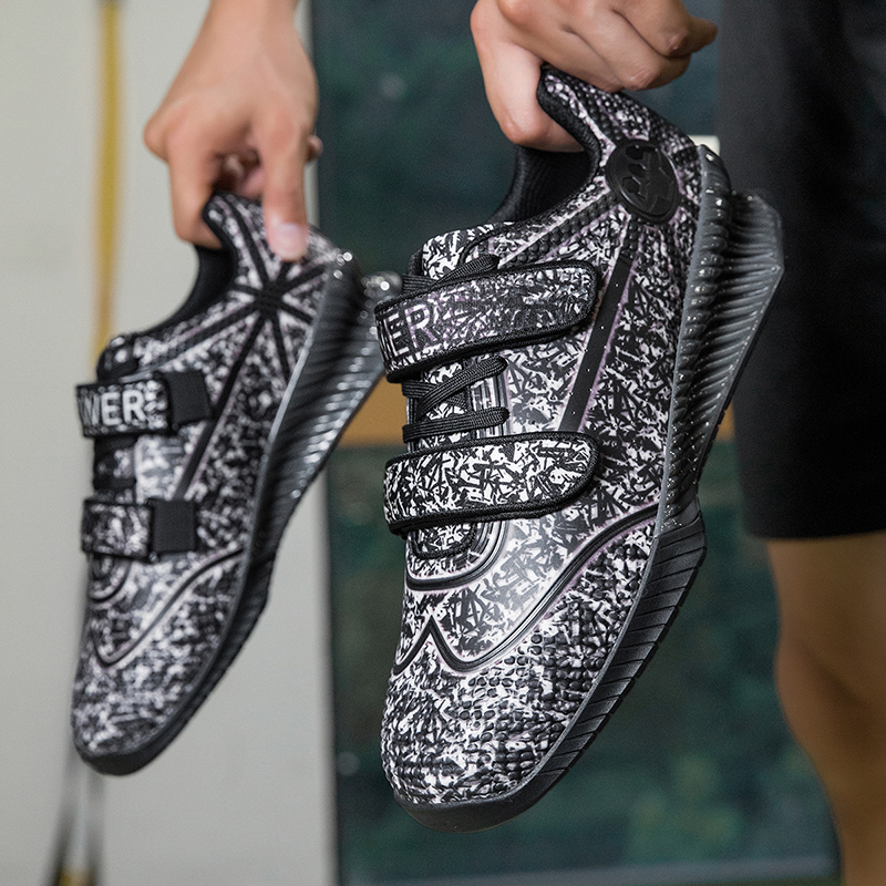 Men's Squat Specific Shoes Anti-Slip with Reinforced Support for Gym Weightlifting Effectively Prevent Ankle Sprains in Strength Training