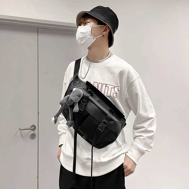 Woman Waist Bags Large Capacity Unisex Fanny Pack Street Wear Chest Bag Hip Hop Crossbody Bag Fashion Black Big Belt Waist Packs Z251021