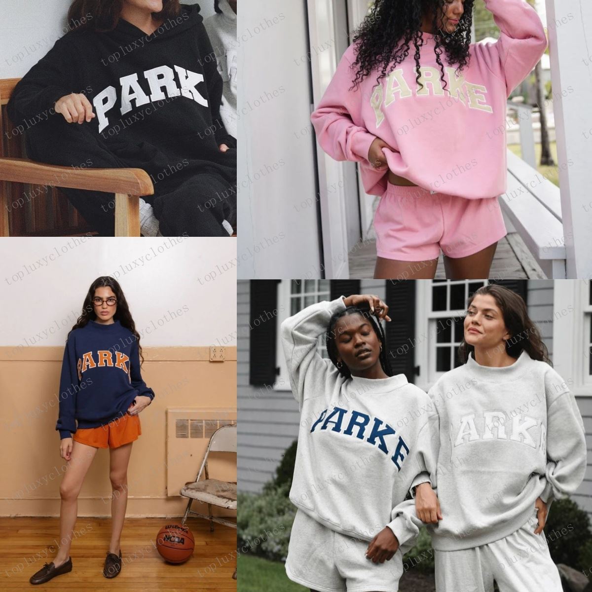 Parke Sweatshirt Womens Mockneck Sweatshirt Spring Autumn Outdoor Casual Hooded Wear Loose Fit hoodies Daily Outfit Sweatshirts Designer Hoodie s-3xl