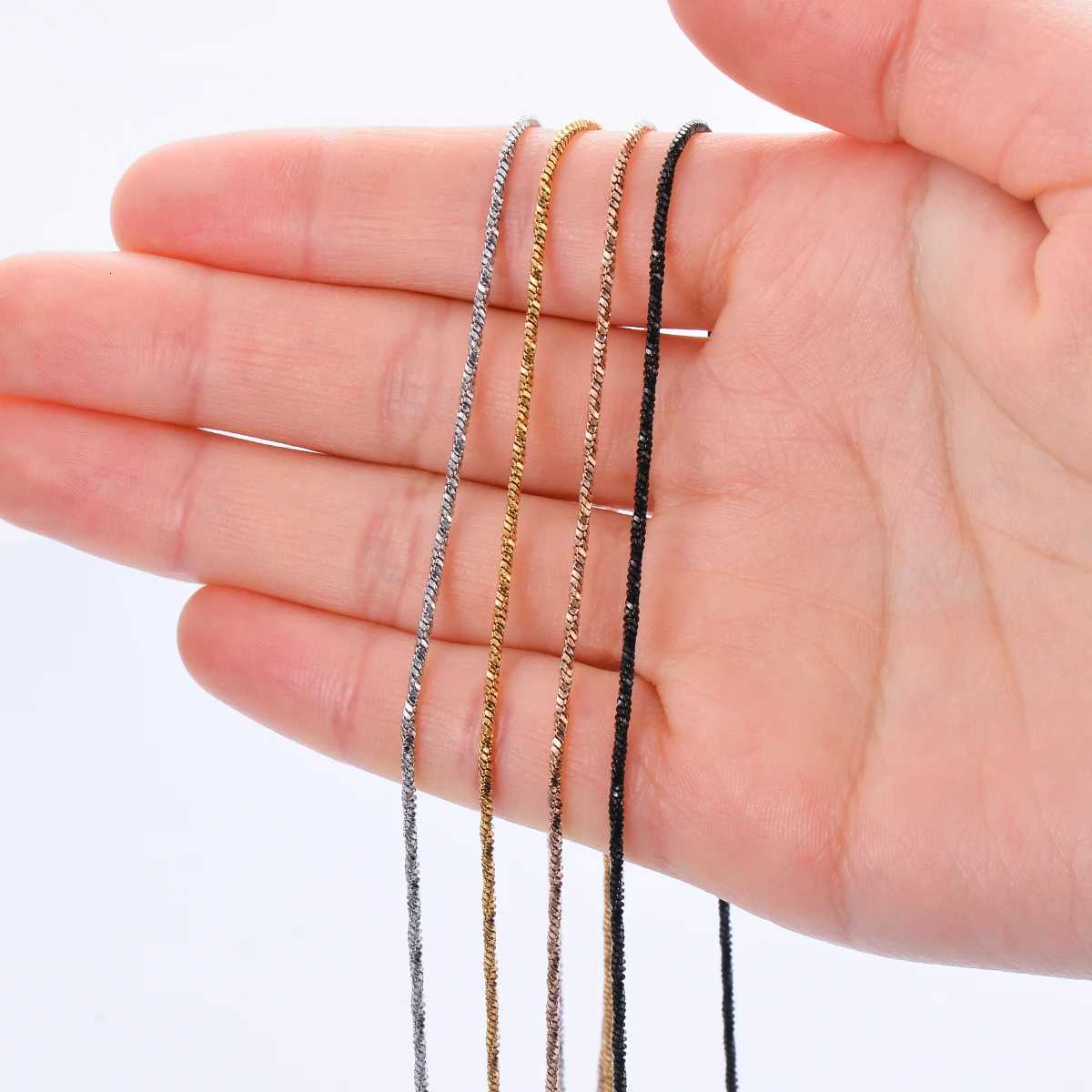 1 piece Width 12mm Tiny Twisted Square Snake Chain Necklace Stainless Steel Choker Necklace For Women CollierXJ251018