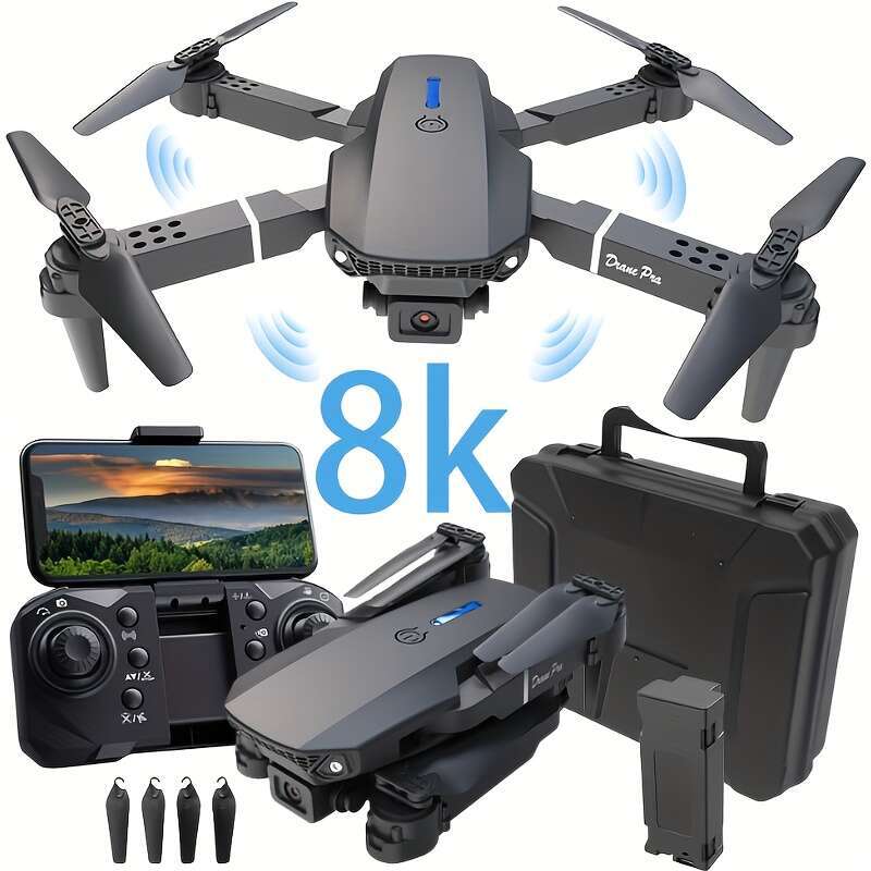 2025 New Professional RC Foldable Drone With Dual HD Camera, Wifi Mobile App Control, Easy To Operate, 500M Range, Beginner-Friendly, Perfect For Hall