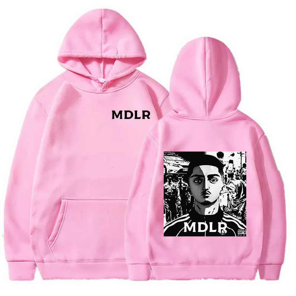 Morad MDLR rapper pattern hoodie adult mens and womens hiphop sweatshirt mens autumn and winter retro loose street pullover W251021