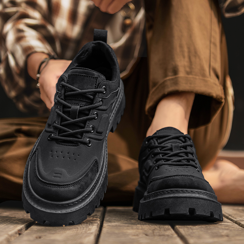 Workwear men's shoes 2025 new autumn British style antique low-top Martin boots men's platform sports and casual trendy shoes