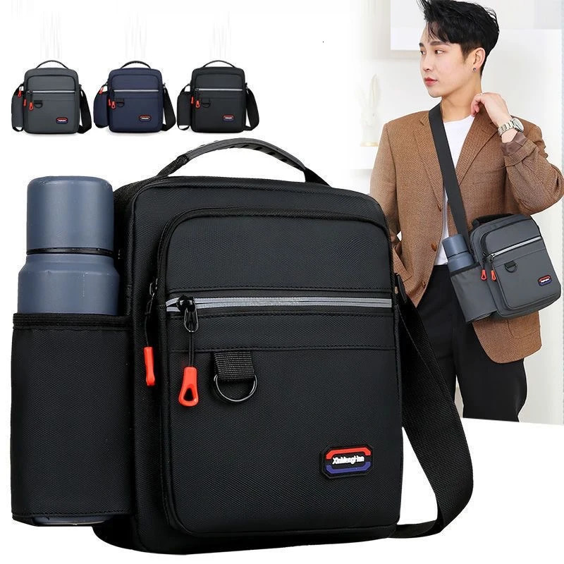 Fashion Mens Shoulder Bag Splashproof Oxford Cloth Messenger Busines Travel Portable Leisure Single Handbag 251014