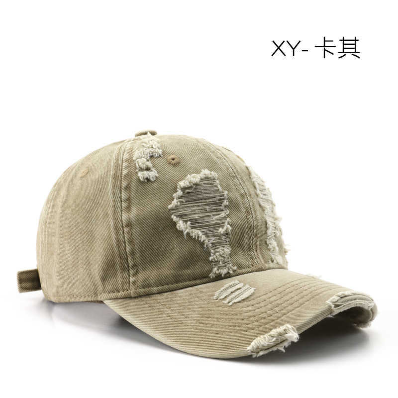 Womens Spring and Autumn Washed Vintage Distressed Baseball Cap Outdoor Mens Unique Sports Travel Sun Protection Visor Hat H251020