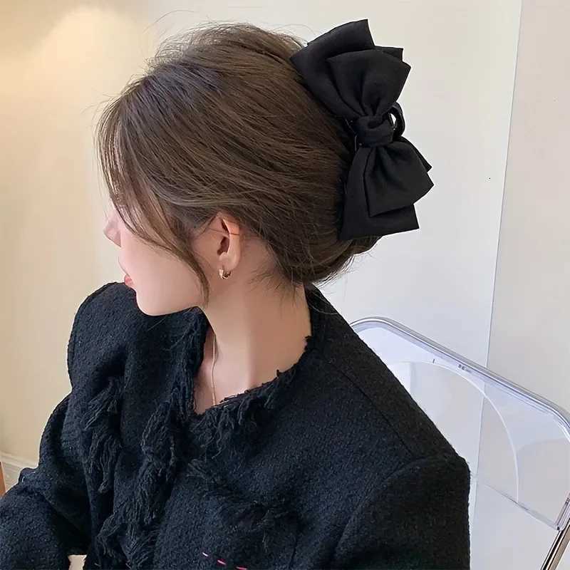 Super Large Bowknot Grip Clip Cute Hair Clip HighEnd Clip Hair Accessory For Women Bowknot Headwear Hair ClawsW254021