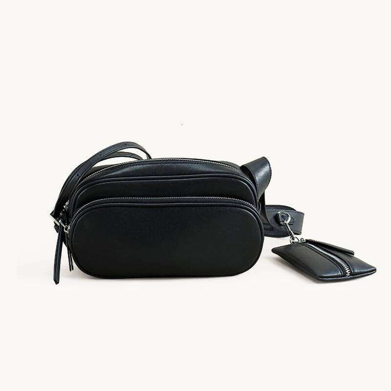 Genuine Leather Underarm New Niche Design Cowhide Waist Multi-Pocket Fashion Women's One-Shoulder Crossbody Bag 251021