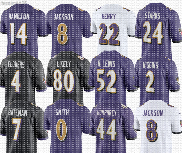 nfl Ravens Jerseys custom Ray Lewis Ed Reed Derrick Henry Lamar Jackson Kyle Hamilton Nate Wiggins Roquan Smith Malaki Starks Zay Flowers Mark Andrews Rashod Bateman