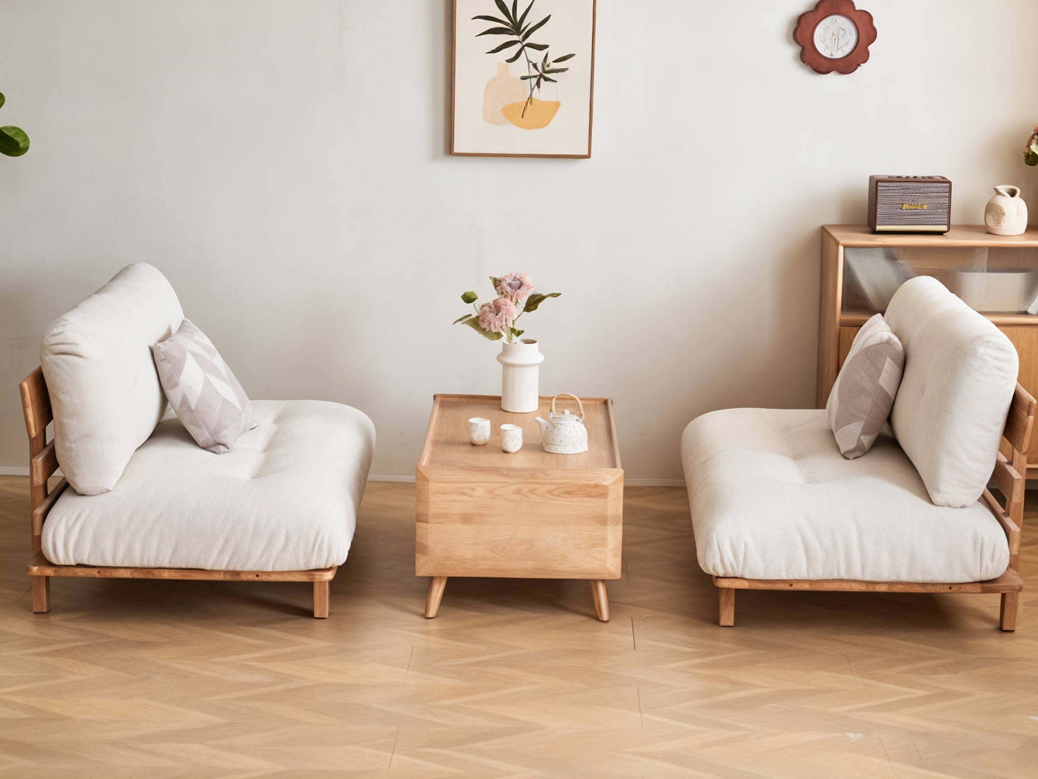 Contemporary Sofas with Durable Hardwood Frame by North America