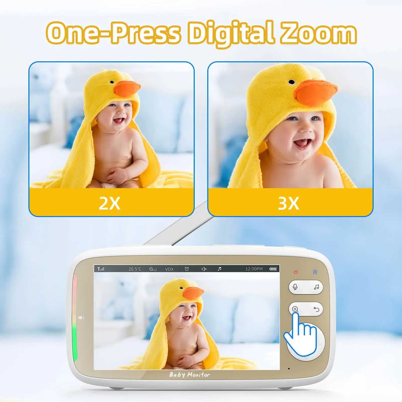 VB803 PRO HD 720P Baby Monitor Support Cell Phone APP Control Temperature Monitoring Nanny WIFI PTZ Babyphone Baby Newborn Thing J251121