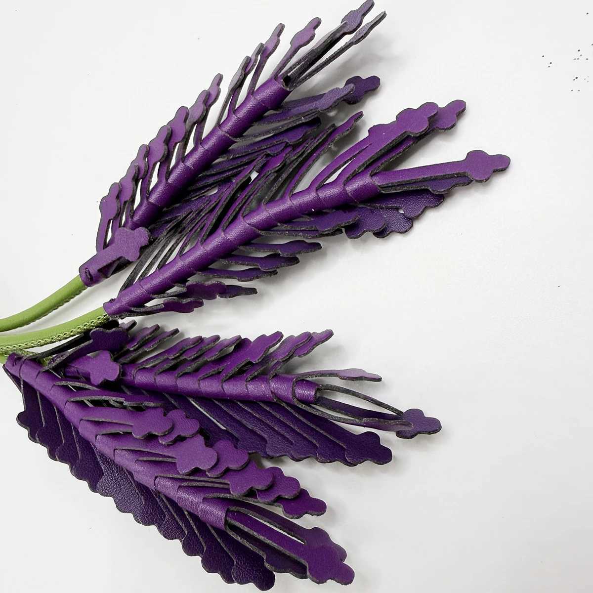 Lavender Tomato Badminton Leather Bag Charm Purple Flower Keychain Bag Pendant Decoration High Luxury Girl Gift Bag Accessories J251121