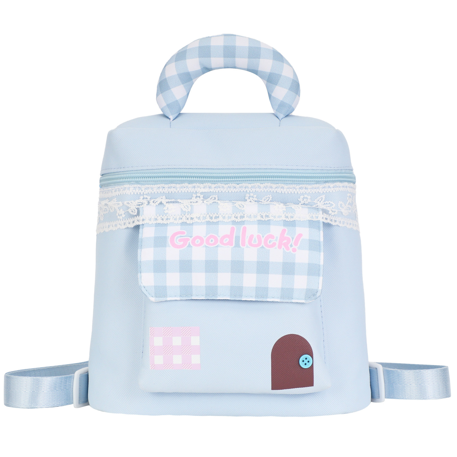 Dopamine Small House Makeup Bag, Women's Portable Handheld Toilet Bag, Cosmetics Storage Bag, Waterproof Large Capacity Storage