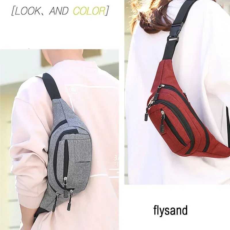 Mens Breast Package Waterproof Outdoor Sports Bag Canvas Pouch Koreanstyle Waist Bag Fanny Pouch Crossbody Male Bag Z251021