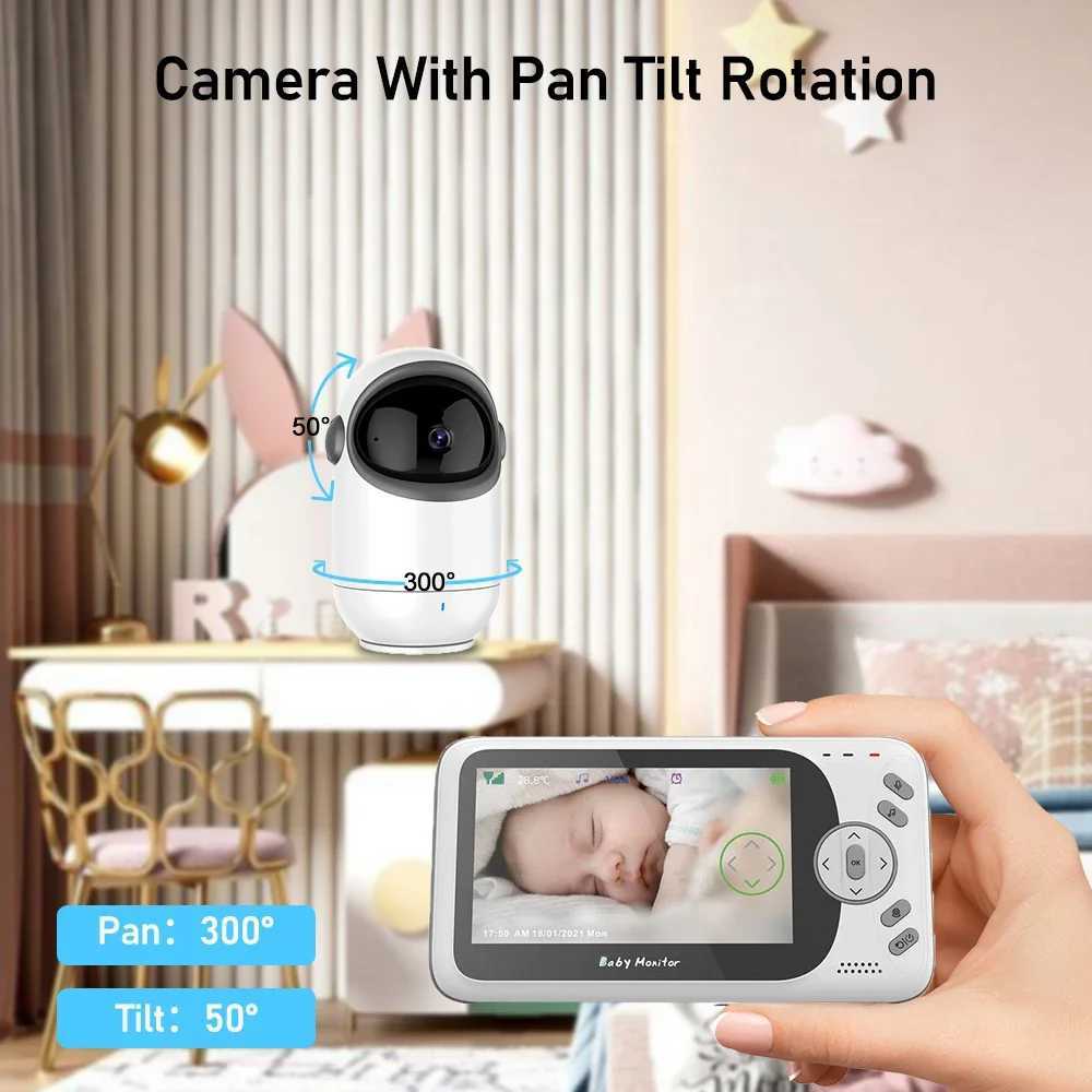 VB801 Video Baby Monitor with Pan Tilt Camera Indoor 43 Inch 24G Wireless Two Way Audio Night Vision Security Cam Babysitter J251121