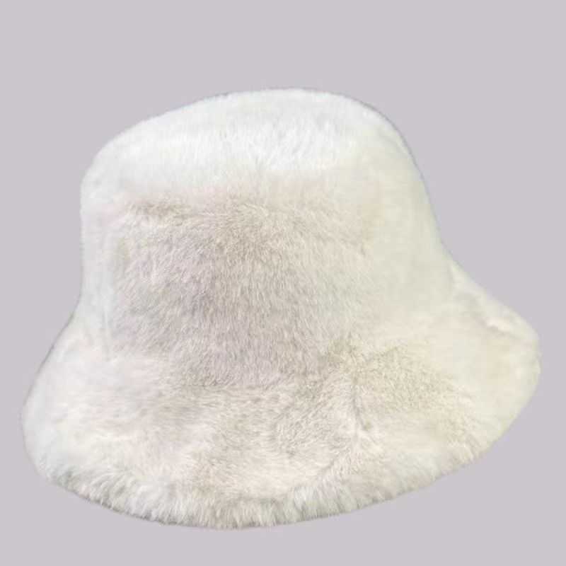 Leopard Print Fisherman Hat for Women Autumn and Winter Furry and Thickened Warm Bucket Hat Fashionable and Versatile Ear Protection Water Bucket Hat 
