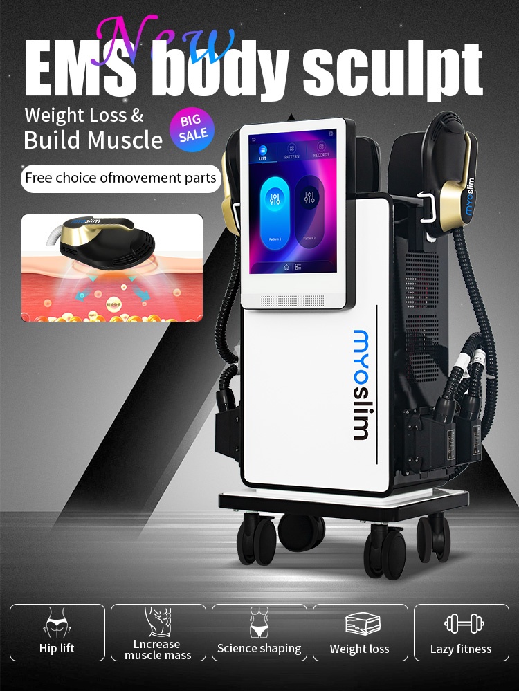 Tesla Sculpt Pro EMS RF Body Contouring Machine Muscle Stimulation Fat Burning Cellulite Reduction Firming Lifting Physio Device