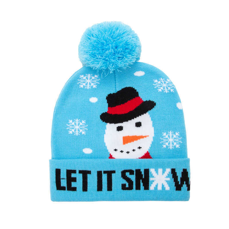 New Autumn Winter Hat Christmas Knitted Hat Fashionable Wool Hat Outdoor Warm Windproof Casual Versatile Trendy Hat H251020