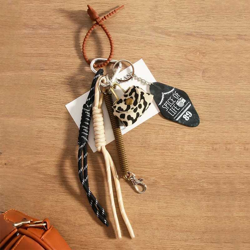 Cute Mini Bag Pendant Small Nylon Rope Handmade Chain For Women Backpack Pendant Car Key Chain Accessories J251121