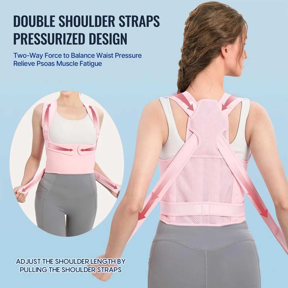 Back Brace Posture Corrector for Women Adjustable Back Straightener Posture Corrector Scoliosis Hunchback Correction Support D251021