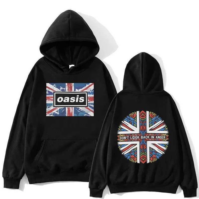 OOasis Graphic Hoodies British Rock Band Vintage Hooded Sweatshirts Men Women Hip Hop Fashion Long Sleeves Oversized Pullovers J251021