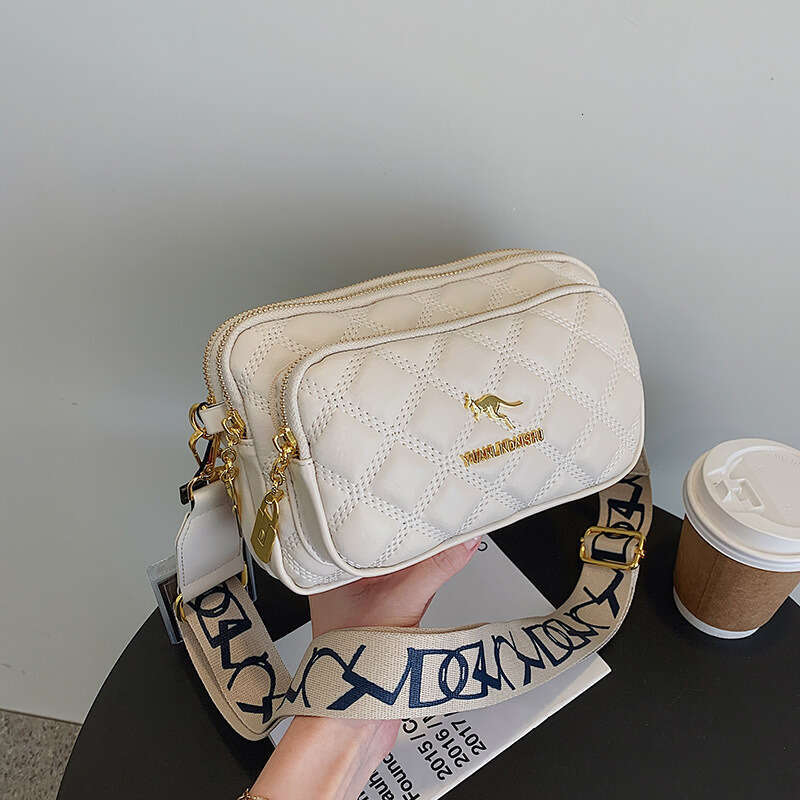 Women Handbag Large Capacity Handbag Xiaoxiangfeng Lingge Women S New Trendy And Fashionable Casual Crossbody Versatile Three Layer Phone B