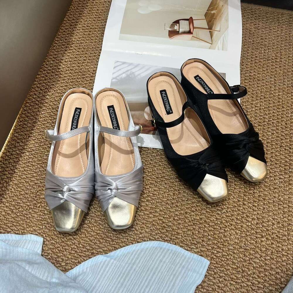 Chunky Heel Single for Women, Spring and Autumn New Design, Designer Shoe Lace Evening Style, Patchwork Grandma Shoes