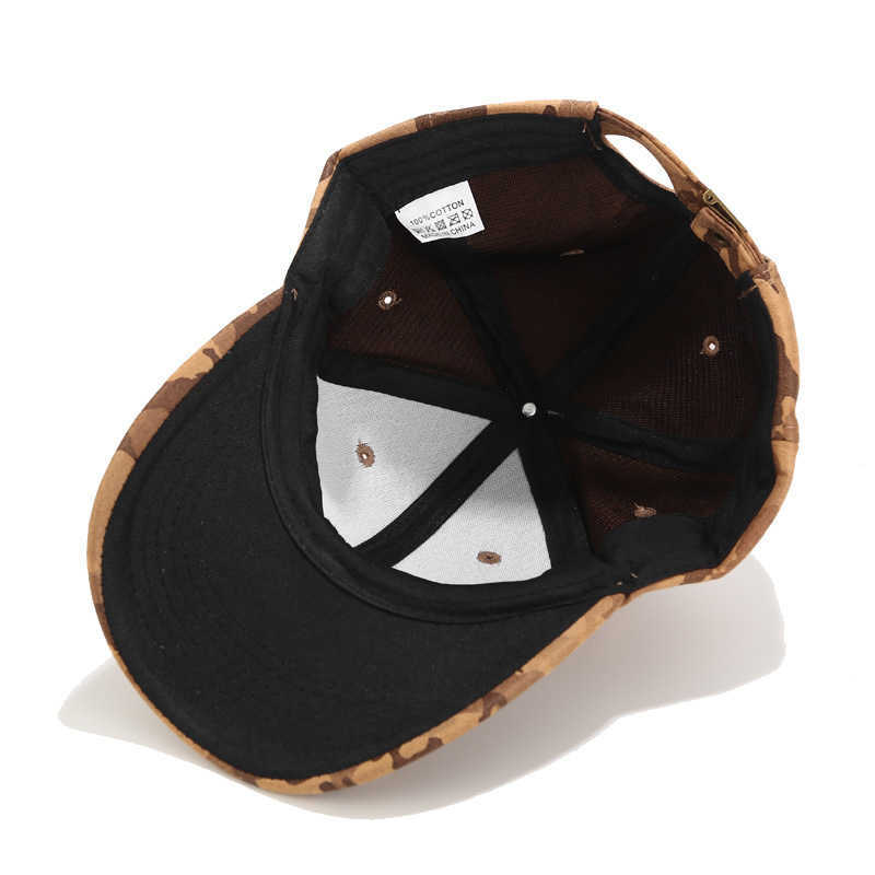 Suede Camouflage Baseball Cap Womens Outdoor Sports Jungle Hat Sun Visor Hat H251020