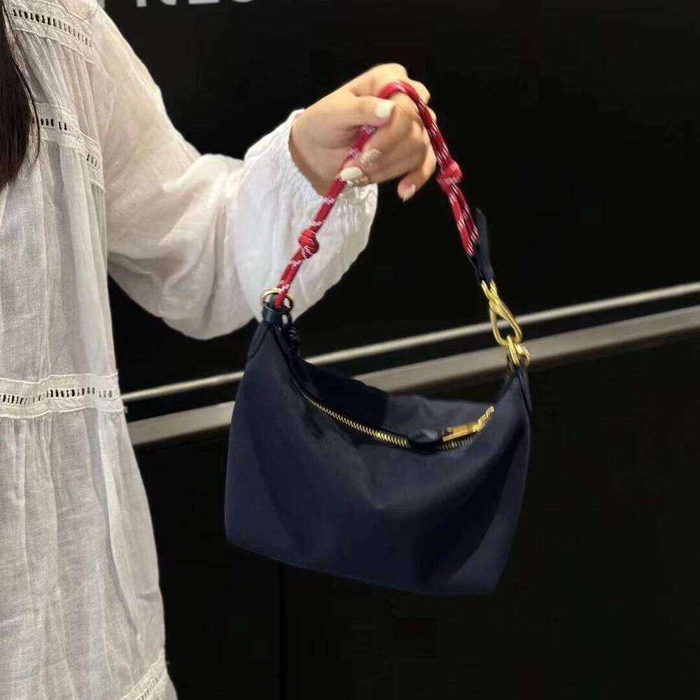 Canvas Contrasting Lunch Box New Niche Design Casual Surfing Rope Handheld Crossbody Fashion Ladies Shoulder Bag Suotong1021