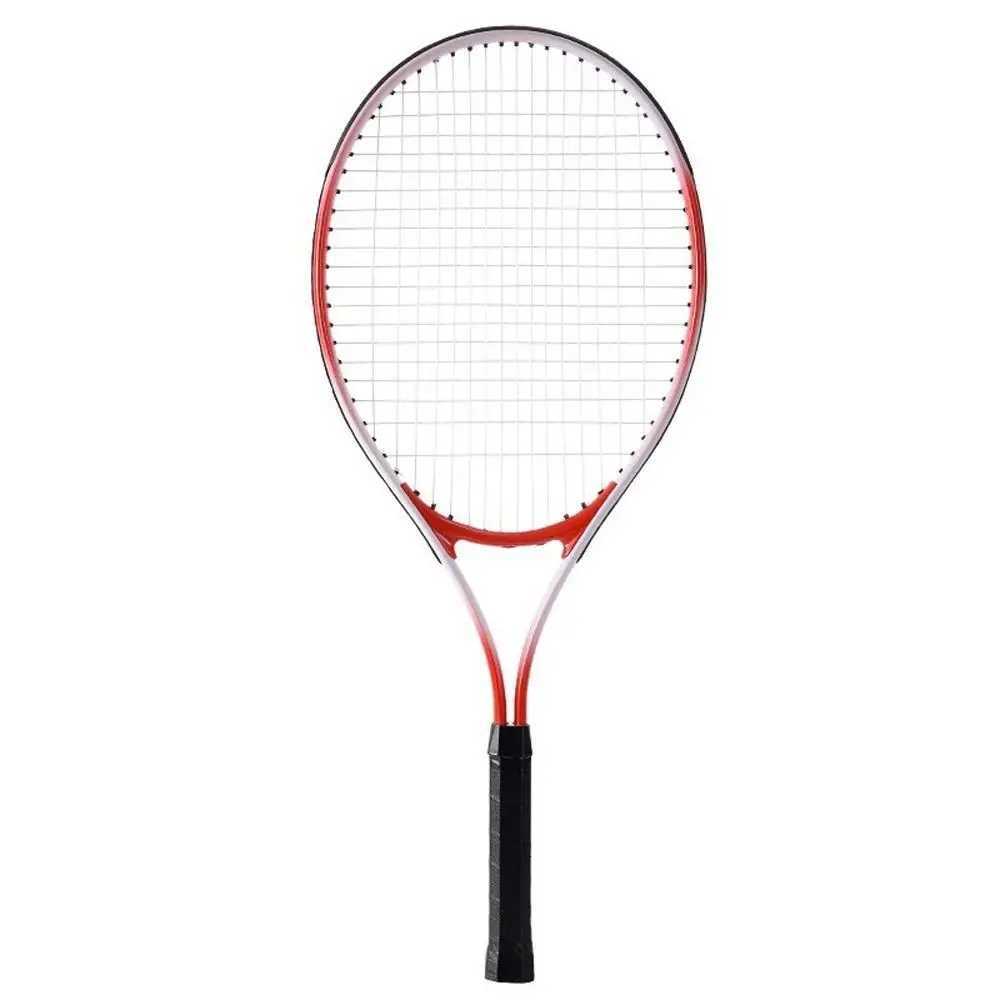 Single Tennis Racket Set for Kids Shock Absorbing Portable Tennis Trainer Rebound with Carry Bag 23inch Sports Game Toys W251021