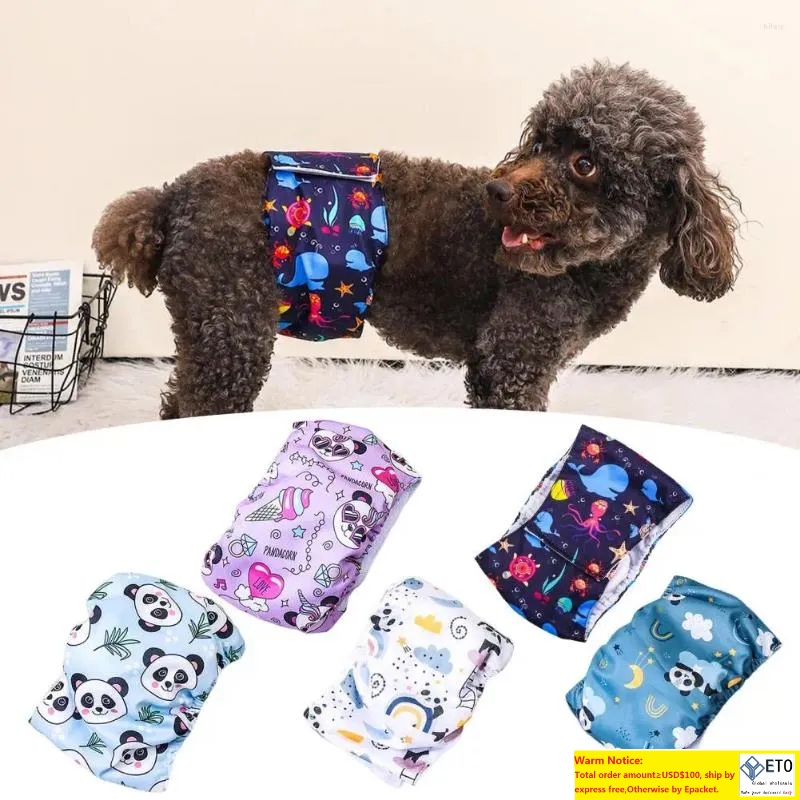 Dog Apparel Leak-proof Pet Diapers Washable Pants Adjustable For Male Dogs Reusable Absorbent Supply LL
