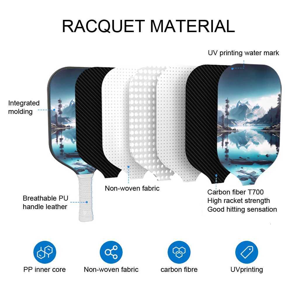 Free shipping professional carbon fiber Pickleball racket Attack training multipurpose Pick beach tennis racket picker racket W251021