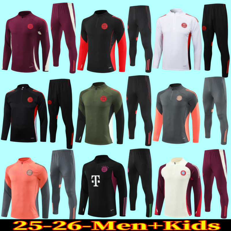 2025 2026 Bayerns Munich football tracksuit 25 26 SANE KANE soccer jersey Bayerns soccer training suit tracksuits survetement foot chandal kits