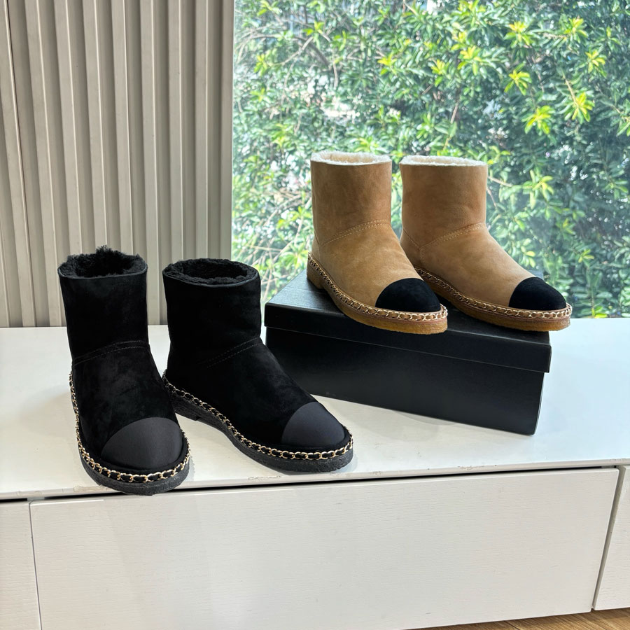 High quality Winter Trendy Brown Suede Fur Boots Warm Furry Fluffy Shearling Fashion boots Western Knight Boots Winter Wool Luxury designer Snow boots for womens