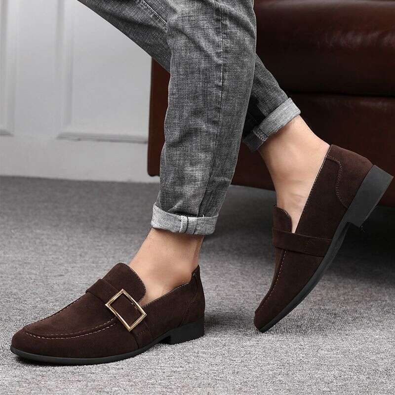 Mens Dress Formal Men Leather Shoes Suede Men Wedding Man Designer Work Social Business Loafers