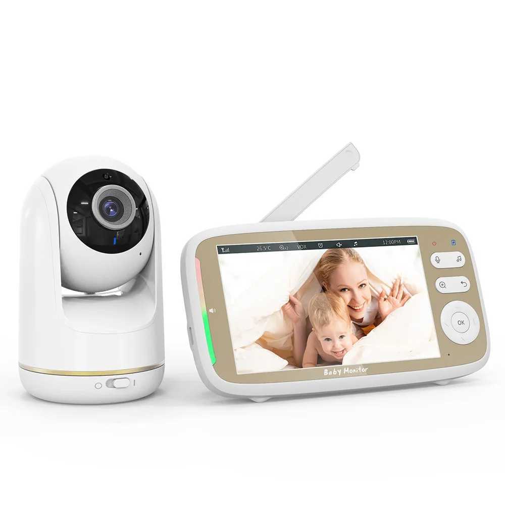 5Inch IPS Screen 720P Wireless PTZ Intercom Baby Monitor Temperature Monitoring Lullaby Nanny Cam VOX 3x Zoom Babysitter J251121