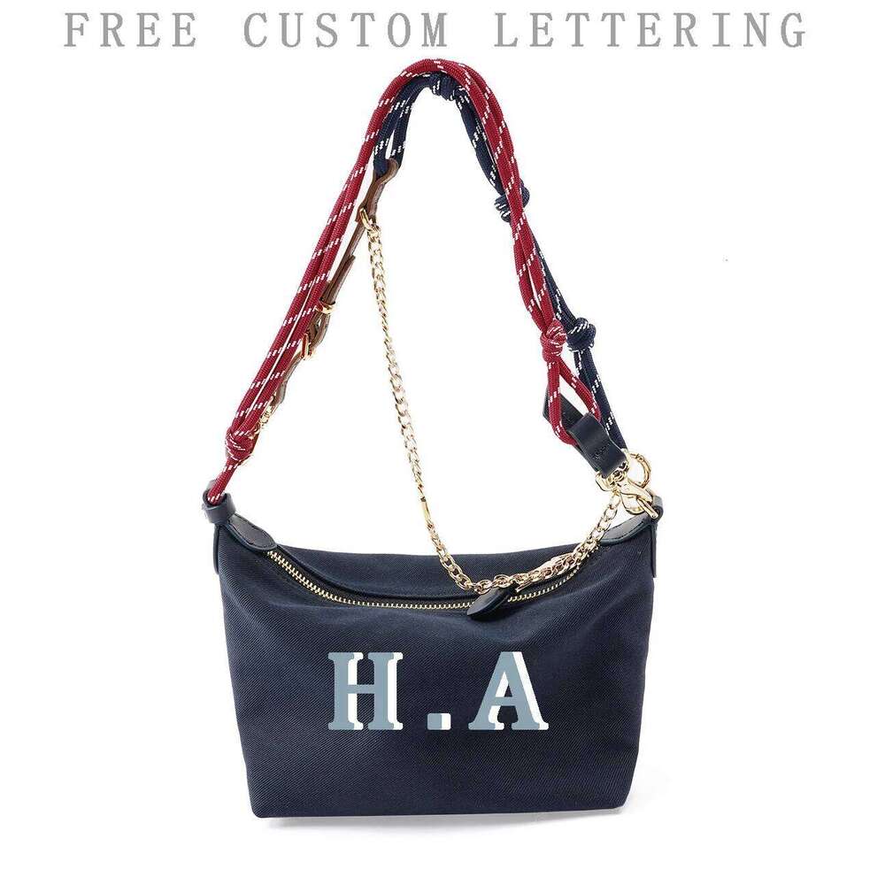 Canvas Contrasting Lunch Box New Niche Design Casual Surfing Rope Handheld Crossbody Fashion Ladies Shoulder Bag Suotong1021