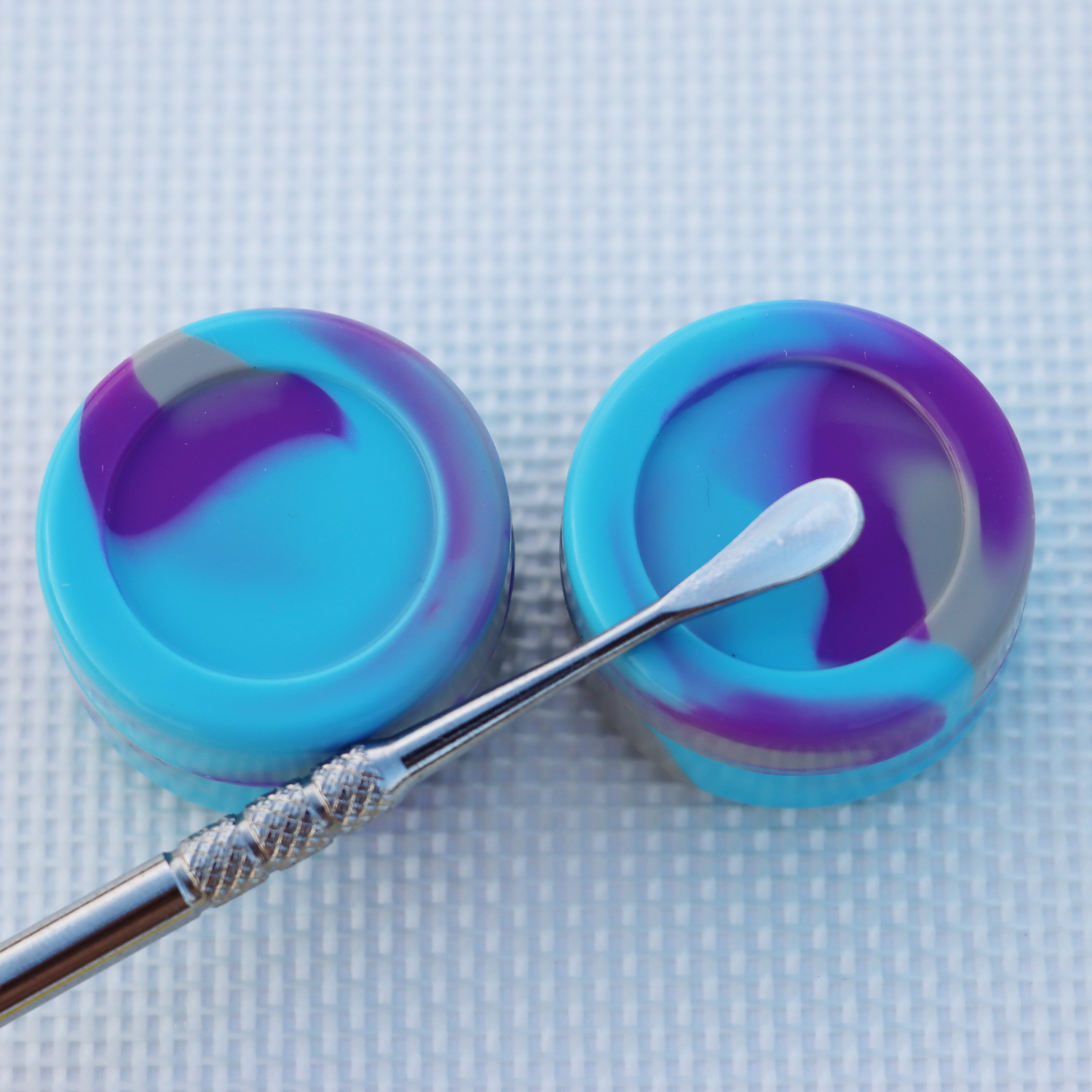 Colorful Silicone Jar Containers Dab Wax Tools dabber tool big silicone pad mat Dab jars Container kits for wax bongs dab rigs smoking pipes Accessori