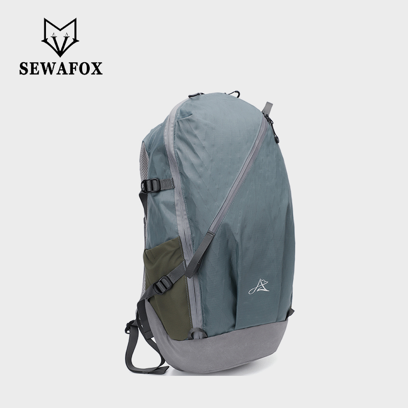 Sewafox Small Nylon Hiking Travel Backpack 32L /24L Waterproof Camping Backpack Fits 15 Inch Laptop Ultra Light Laptop Backpack Blue