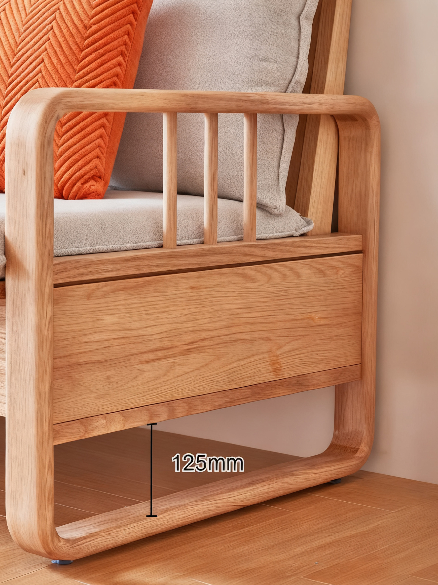 Contemporary Sofas Made from High-Quality Timber with Plush Seat Pads