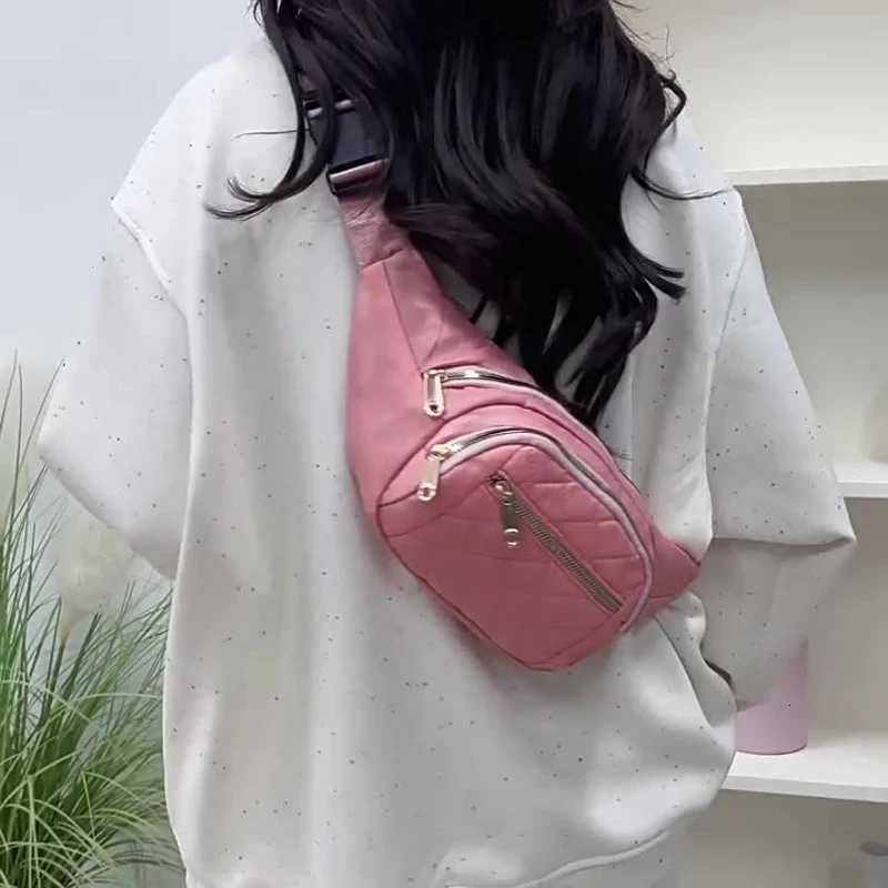 Womens Waist Bag Nylon Cloth Waterproof Belt Bags Casual Crossbody Chest Bag Female Fashion Fanny Pack Banana Hip Purse New Z251021