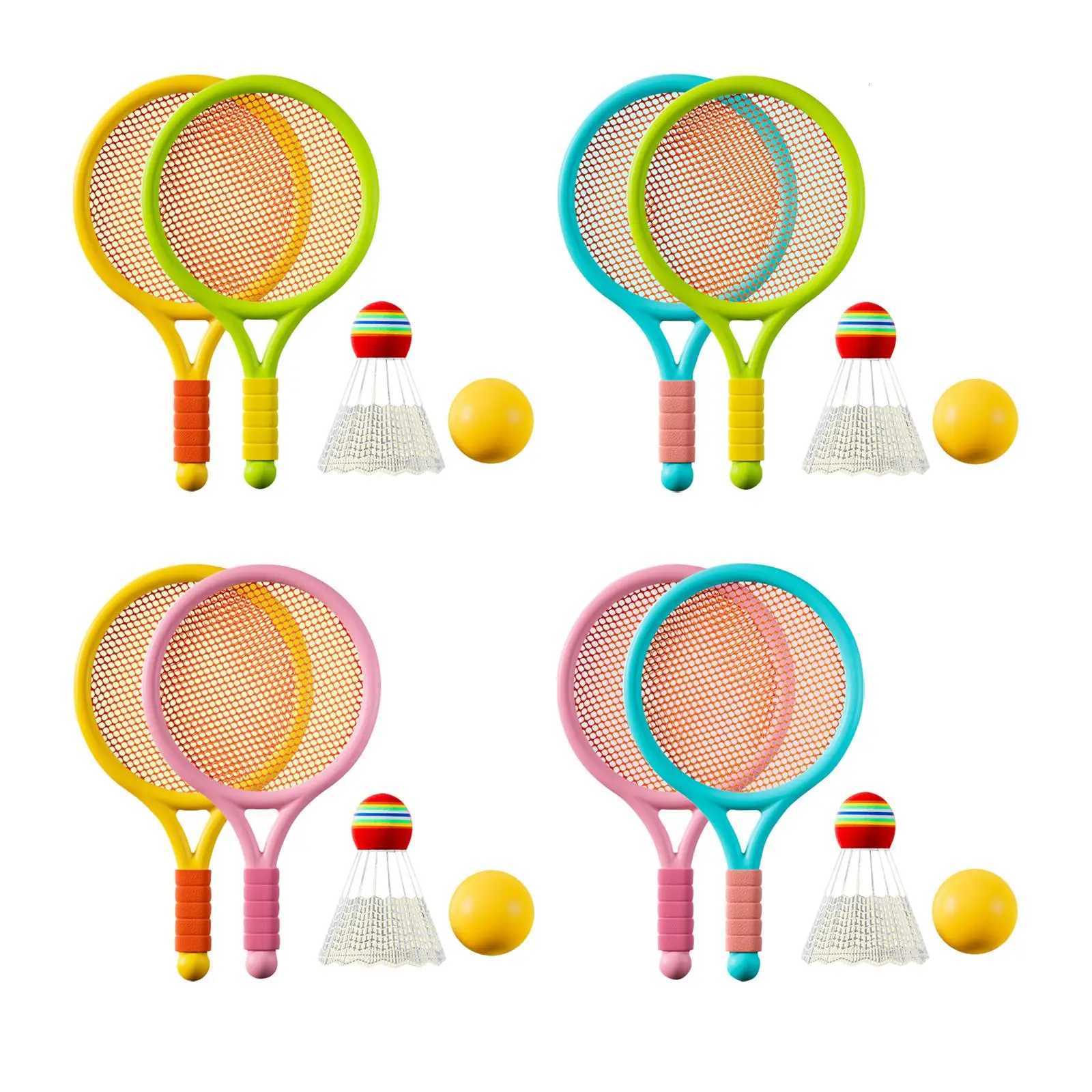 Children Badminton Tennis Set Sports Durable Tennis Racket for Kids for Play Beginner Players Beach Toys Indoor Outdoor Boys W251021