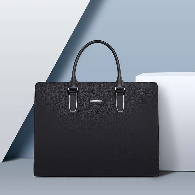 Luxury bag Briefcase Cowhide Handbag Business High end Men s Genuine Leather Single Shoulder Document Bag
