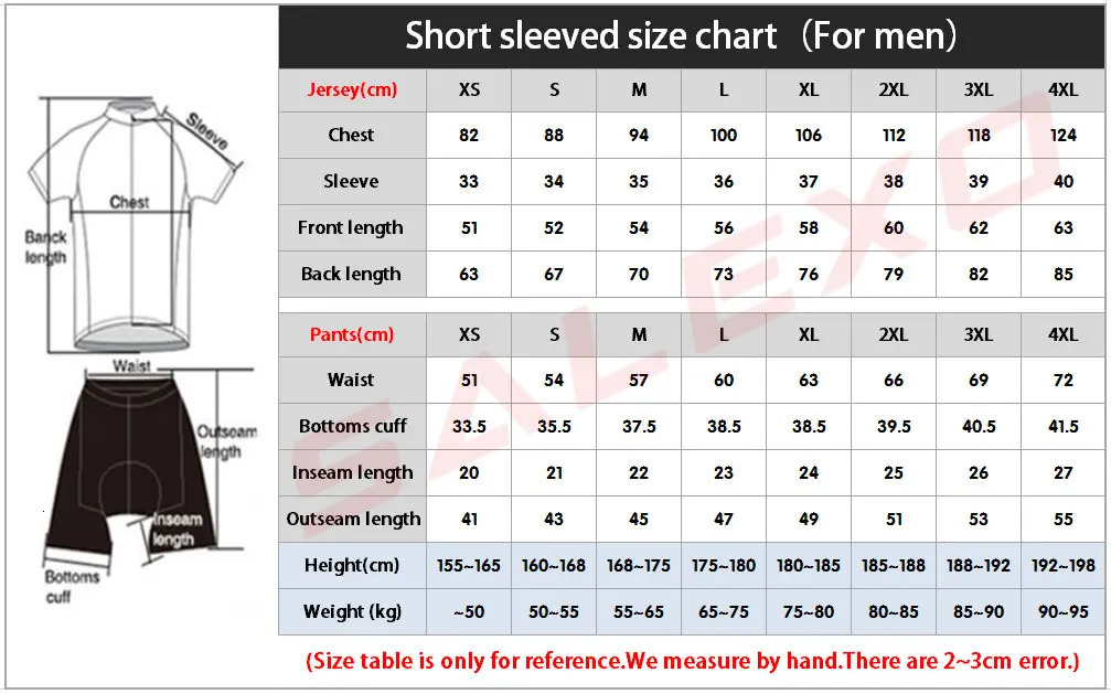 Salexo Summer Men Short Sleeve Cycling Jersey Set Breathable MTB Bike Cycling Clothing Maillot Ropa Ciclismo Bike Uniform 251021