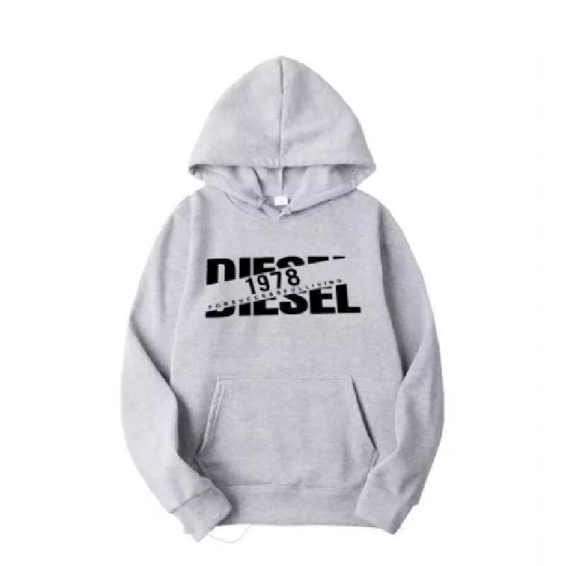 Mens hooded sweatshirt for autumn and winter warm and windproof comfortable long sleeved top jogging hooded sweatshirt W251021