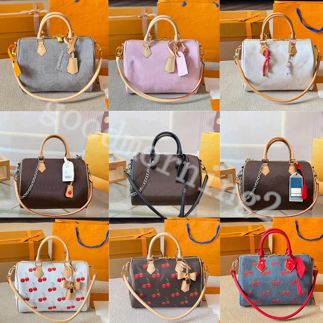 Unisex Travel Tote Bag Luggage Duffel Bags Boston Denim Bags Fashion Outdoor Sports Shoulder Handbag 30cm, 45cm Multiple Sizes Options Cherry Blossom Pattern Design